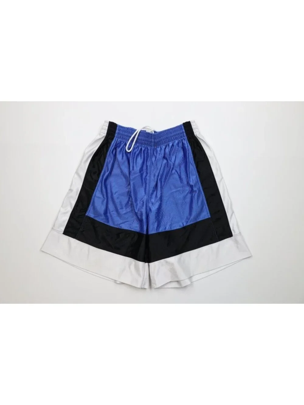 Vintage 90s Mens Size Large Color Block Dazzle Gym Basketball Shorts USA Nylon